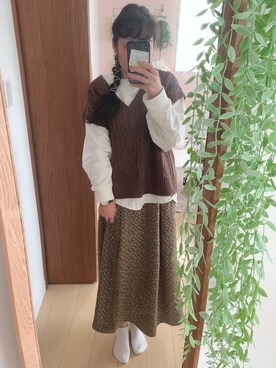 umi**さん（レディース・154cm）の秋コーディネート