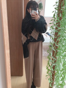 umi**さん（レディース・155cm）の冬コーディネート