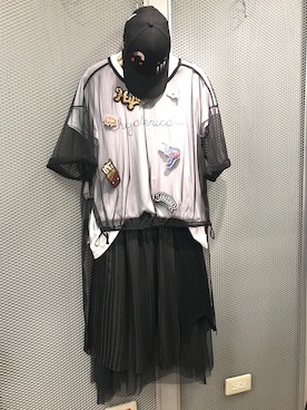 「Gozo（ゴソ）のアイテム（トップス）」を使った、宛蓁謝さん（レディース・160cm）の春コーディネート