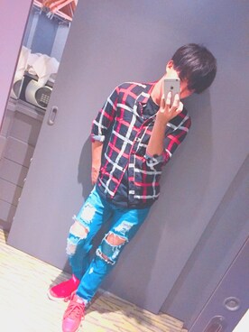 「iT（イット）のアイテム」を使った、KO-KEYさん（メンズ・165cm）の秋コーディネート