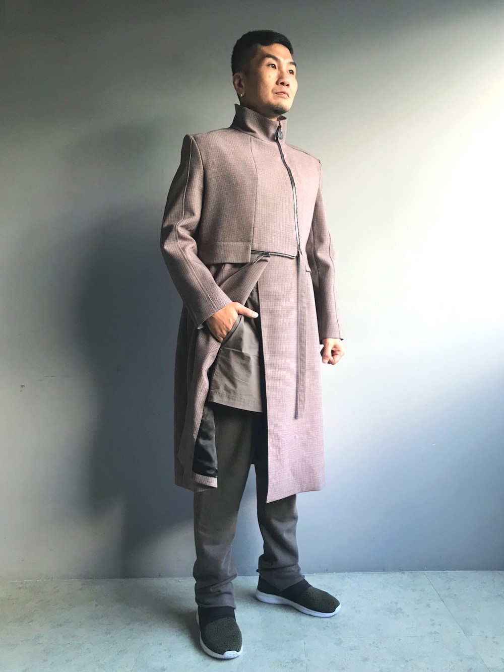 BALENCIAGAのダウンジャケット/コート(レッド系)を使った BALENCIAGAのダウンジャケット/コート(レッド系)を使った