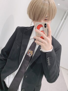 「アイテム（フォーマルスーツ/小物）」を使った、佐藤さん（メンズ・165cm・10代）の春コーディネート