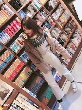 「ENVYM（アンビー）のアイテム（ダッフルコート）」を使った、まゆぴぴさん（レディース・158cm）の冬コーディネート