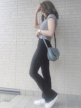 「ENVYM（アンビー）のアイテム」を使った、まゆぴぴさん（レディース・157cm）の夏コーディネート