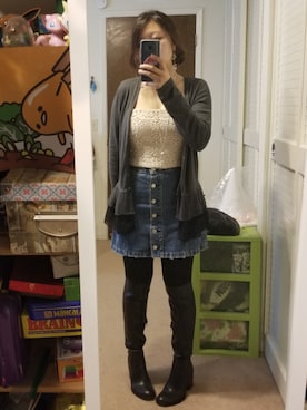 「rag & bone（ラグアンドボーン）のアイテム（スカート）」を使った、ruiさん（レディース・153cm）の秋コーディネート