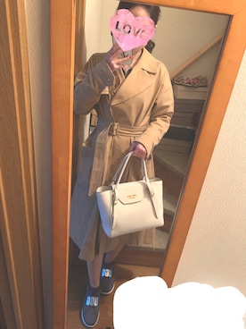 「プラダ」｜「アイテム（ジャケット/アウター）」を使った、m❤︎さん（レディース・154cm）の春コーディネート
