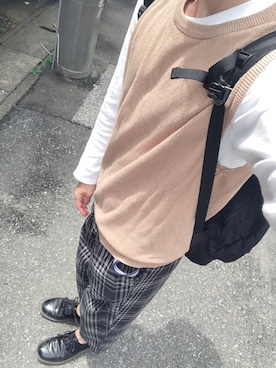 「BEN DAVIS（ベンデイビス）のアイテム（バッグ）」を使った、junjunkiさん（メンズ・173cm）の春コーディネート