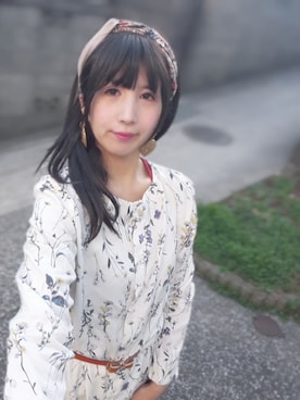 「アイテム（シャツワンピース）」を使った、Mika Saitoさん（レディース・160cm・20代）の冬コーディネート