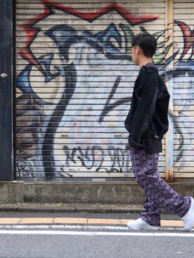 「NIKE（ナイキ）のアイテム（シューズ、ホワイト系）」を使った、soutaさん（メンズ）の春コーディネート