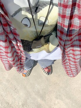 「GU（ジーユー）のアイテム（スカート、その他）」を使った、soutaさん（メンズ）の春コーディネート