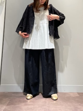 「アイテム（バレエシューズ）」を使った、さちほさん（レディース・157cm・30代）の春コーディネート