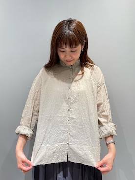「フリル襟」｜さちほさん（レディース・157cm）の春コーディネート