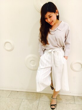 「WILLSELECTION（ウィルセレクション）のアイテム（パンツ）」を使った、kanaさんさん（レディース・153cm）の春コーディネート
