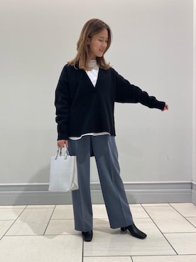 「Lepidos（レピドス）のアイテム」を使った、あおのさん（レディース・160cm）の冬コーディネート
