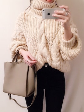 「Aco Design（アコデザイン）のアイテム」を使った、chieさん（レディース・150cm）の冬コーディネート