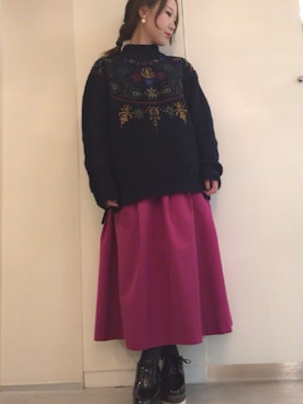 佳帆里さん(レディース・150cm)の秋コーディネート