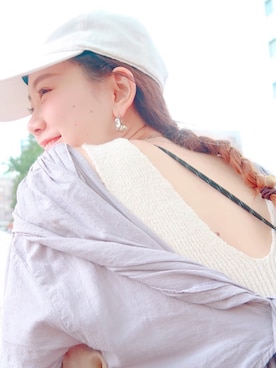 「ARCHI（アーキ）のアイテム（ワンピース/ドレス）」を使った、佳帆里さん（レディース・150cm）の春コーディネート