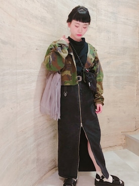 佳帆里さん(レディース・150cm)の春コーディネート