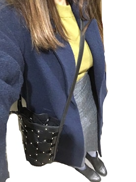 「STUDIOUS SELECT（ステュディオスセレクト）のアイテム（レッグウェア）」を使った、まあぽぽさん（レディース・156cm）の冬コーディネート