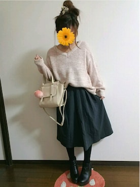 かなっぺ♡プチプラさん（レディース・150cm）の冬コーディネート