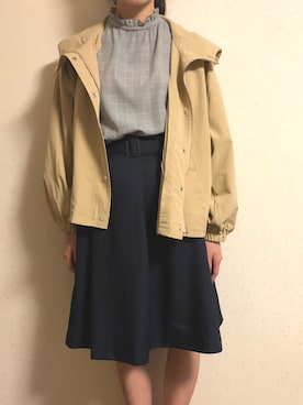 まめさん（レディース・156cm）の春コーディネート