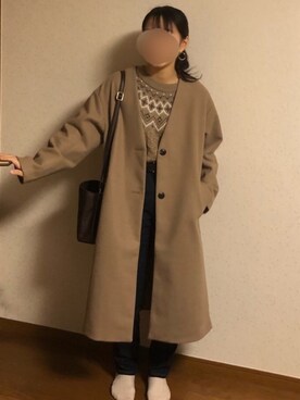 まめさん（レディース・156cm）の冬コーディネート