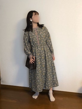 「アイテム（ワンピース/ドレス）」を使った、まめさん（レディース・156cm・10代）の秋コーディネート