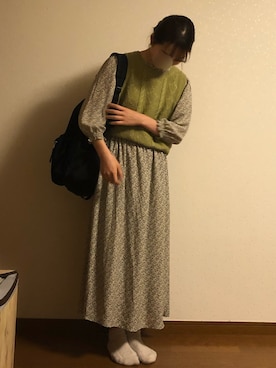 「179/WG（イチナナキュウダブルジー）のアイテム（ワンピース/ドレス）」を使った、まめさん（レディース・156cm）の秋コーディネート
