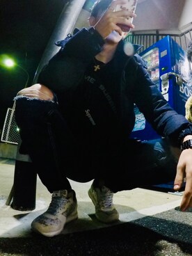 「ストリート服が好き」｜「アイテム（ダウンジャケット/コート）」を使った、りょーとさん（メンズ・178cm）の秋コーディネート