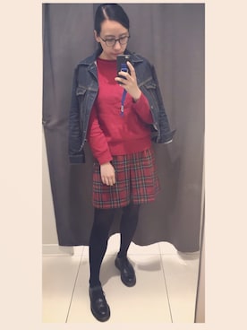 「R（アール）のアイテム（スカート）」を使った、acowhiteさん（レディース・167cm）の春コーディネート