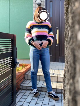 「SpRay PREMIUM（スプレイプレミアム）のアイテム（ニット/セーター）」を使った、ひまわり꒡̈⃝さん（レディース・161cm）の冬コーディネート