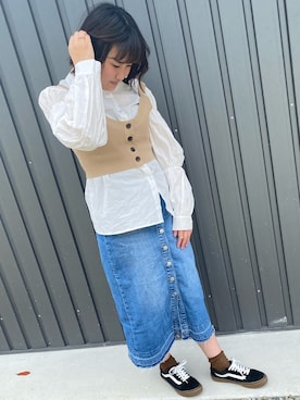 「Cheri（シェリ）のアイテム」を使った、ひまわり꒡̈⃝さん（レディース・161cm）の春コーディネート