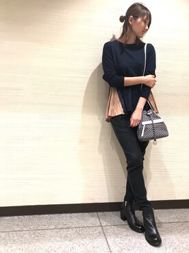 「Yasutoshi Ezumi（ヤストシエズミ）のアイテム」を使った、mnmさん（レディース・157cm）の夏コーディネート