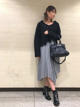 「Yasutoshi Ezumi（ヤストシエズミ）のアイテム」を使った、mnmさん（レディース・157cm）の夏コーディネート