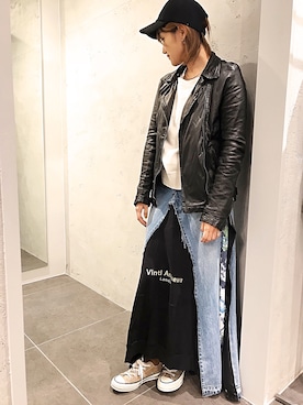 「B2nd」｜「アイテム（ジャケット/アウター）」を使った、mnmさん（レディース・157cm）の秋コーディネート