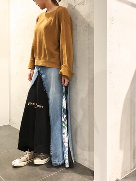 「VINTI ANDREWS（ヴィンティアンドリュース）のアイテム」を使った、mnmさん（レディース・157cm）の冬コーディネート