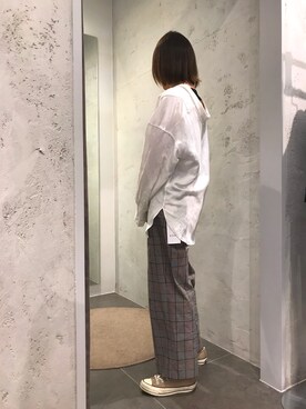 「Yasutoshi Ezumi（ヤストシエズミ）のアイテム」を使った、mnmさん（レディース・157cm）の冬コーディネート