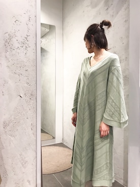 「B2nd」｜「アイテム（ワンピース/ドレス）」を使った、mnmさん（レディース・157cm）の冬コーディネート