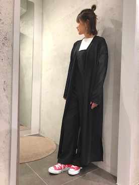 「B2nd」｜「アイテム（オールインワン・サロペット）」を使った、mnmさん（レディース・157cm）の春コーディネート