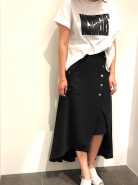 「REKISAMI（レキサミ）のアイテム」を使った、mnmさん（レディース・157cm）の春コーディネート