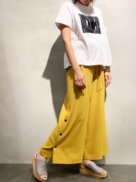 「EZUMi（エズミ）のアイテム（その他パンツ）」を使った、mnmさん（レディース・157cm）の夏コーディネート