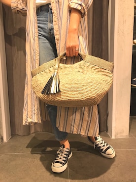 「カコバッグ」｜mnmさん（レディース・157cm）の夏コーディネート