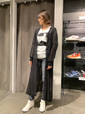 「B'2nd（ビーセカンド）のアイテム（トップス）」を使った、mnmさん（レディース・157cm）の夏コーディネート