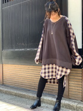 mnmさん（レディース・157cm）の秋コーディネート