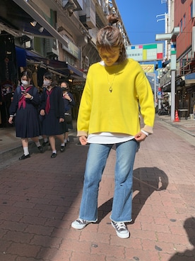 「Uncut Bound（アンカットバウンド）のアイテム」を使った、mnmさん（レディース・157cm）の秋コーディネート