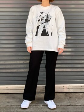 「Kare/ME（カーミー）のアイテム」を使った、mnmさん（レディース・157cm）の冬コーディネート