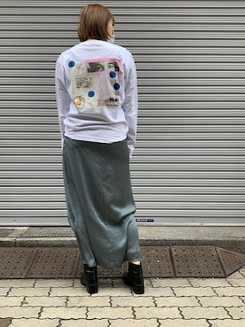 「Uncut Bound（アンカットバウンド）のアイテム」を使った、mnmさん（レディース・157cm）の冬コーディネート