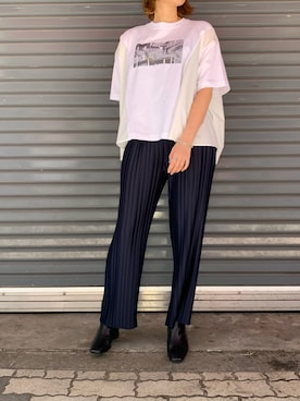 「REKISAMI（レキサミ）のアイテム」を使った、mnmさん（レディース・157cm）の春コーディネート