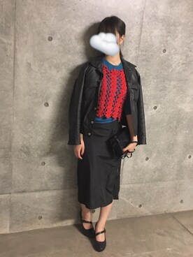 「PRADA（プラダ）のアイテム（スカート）」を使った、pさん（レディース・159cm）の春コーディネート