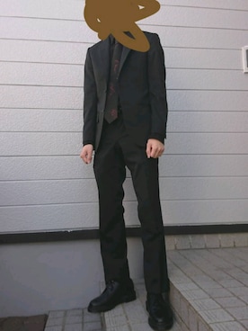 「アイテム（フォーマルスーツ/小物）」を使った、ゆめさん（メンズ・165cm・10代）の冬コーディネート